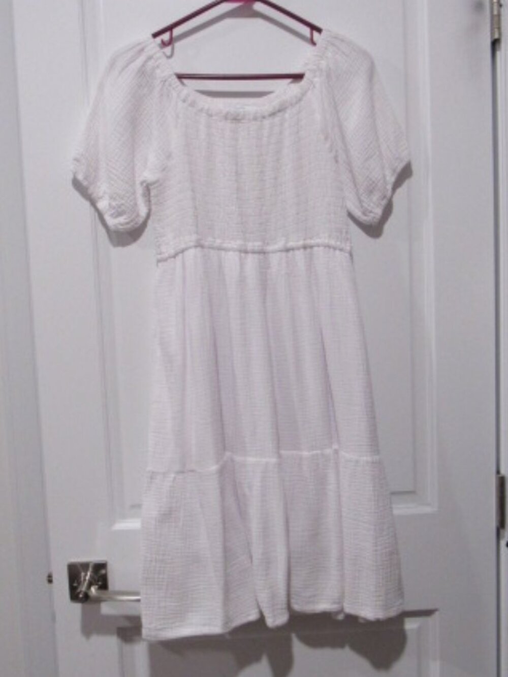 NY&Co White Woven Dress M NWOT